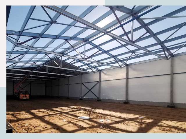 Строительство сенохранилищ в Осинниках