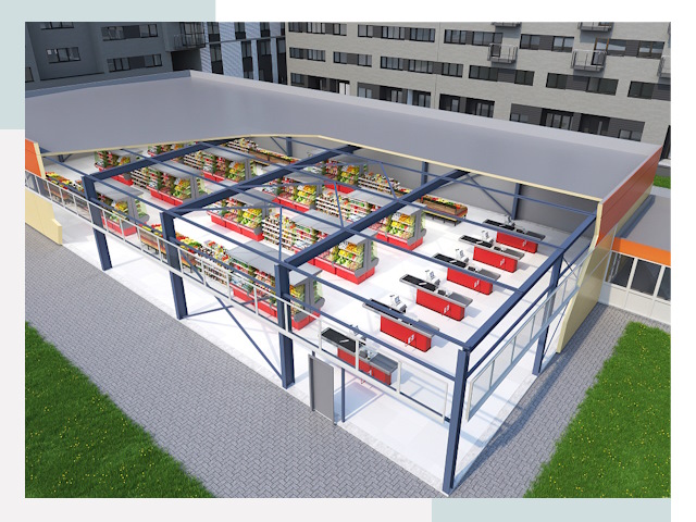 Строительство магазинов в Осинники от 615 руб. за м²