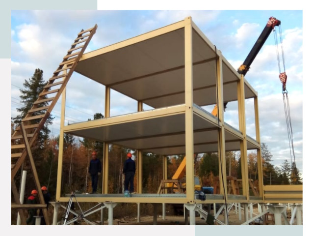 Строительство модульных здания Осинники