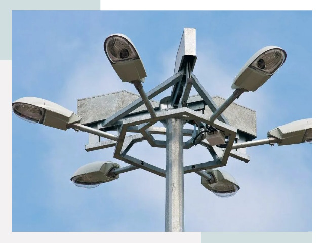 Монтаж осветительных мачт в Осинниках