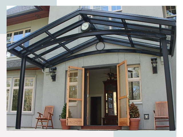 Козырьки металлические в Осинниках